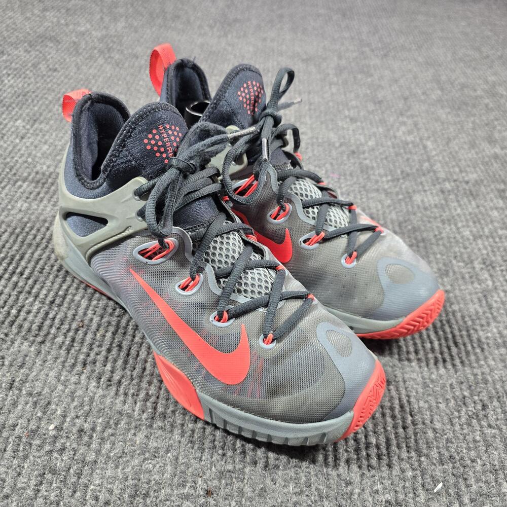Nike HyperRev Shoes Mens Size 9 Gray Red Breathable Mesh Lace Up 2014 Trainer